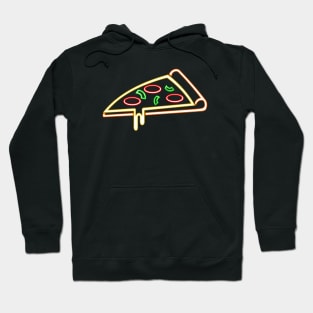 Neon Pizza Slice Hoodie